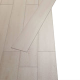NNEVL Self-adhesive PVC Flooring Planks 2.51 m² 2mm Oak Classic White