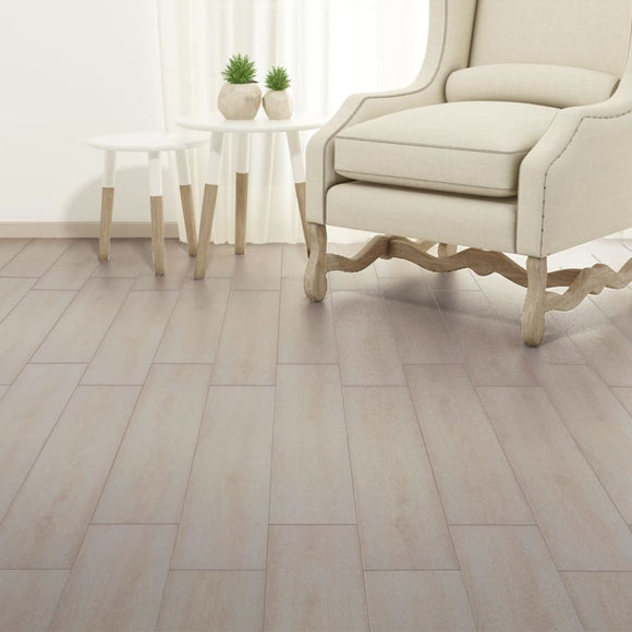 NNEVL Self-adhesive PVC Flooring Planks 2.51 m² 2mm Oak Classic White