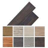 NNEVL Self-adhesive PVC Flooring Planks 2.51 m² 2 mm Dark Brown