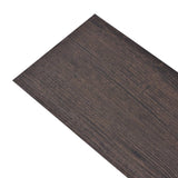 NNEVL Self-adhesive PVC Flooring Planks 2.51 m² 2 mm Dark Brown