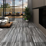 NNEVL Self-adhesive PVC Flooring Planks 2.51 m² 2 mm Striped Grey