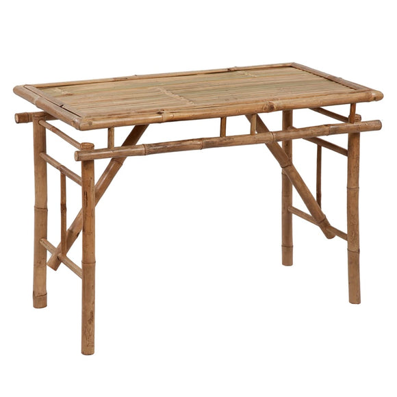 NNEVL Folding Garden Table 115x50x75 cm Bamboo