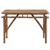 NNEVL Folding Garden Table 115x50x75 cm Bamboo