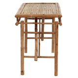 NNEVL Folding Garden Table 115x50x75 cm Bamboo