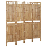 NNEVL 4-Panel Room Divider Bamboo 160x180 cm