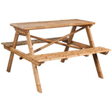 NNEVL Picnic Table 115x115x81 cm Bamboo