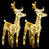 NNEVL Reindeers & Sleigh Christmas Decoration 240 LEDs Acrylic