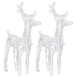 NNEVL Reindeers & Sleigh Christmas Decoration 240 LEDs Acrylic