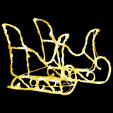 NNEVL Reindeers & Sleigh Christmas Decoration 240 LEDs Acrylic