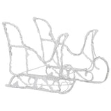 NNEVL Reindeers & Sleigh Christmas Decoration 240 LEDs Acrylic