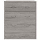 NNEVL Sideboard with 4 Drawers 60x30.5x71 cm Grey Sonoma