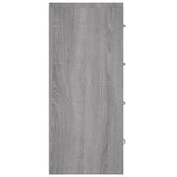 NNEVL Sideboard with 4 Drawers 60x30.5x71 cm Grey Sonoma