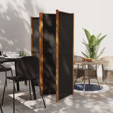 NNEVL 4-Panel Room Divider Black 280x180 cm