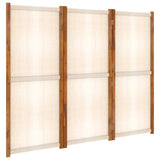NNEVL 3-Panel Room Divider Cream White 210x180 cm