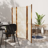 NNEVL 4-Panel Room Divider Cream White 280x180 cm