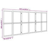 NNEVL 6-Panel Room Divider Cream White 420x180 cm
