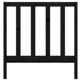NNEVL Bed Headboard Black 96x4x100 cm Solid Wood Pine