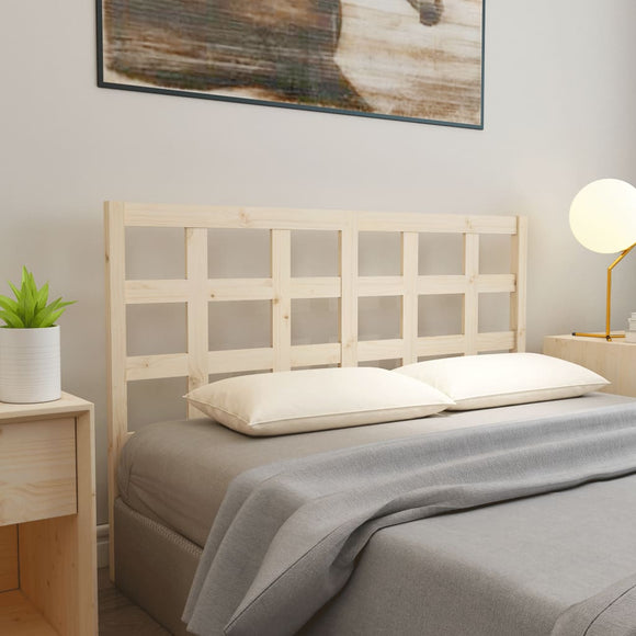 NNEVL Bed Headboard 156x4x100 cm Solid Wood Pine