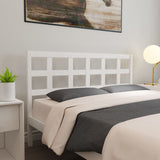 NNEVL Bed Headboard White 156x4x100 cm Solid Wood Pine