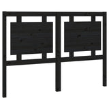 NNEVL Bed Headboard Black 140.5x4x100 cm Solid Wood Pine