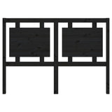NNEVL Bed Headboard Black 140.5x4x100 cm Solid Wood Pine