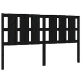 NNEVL Bed Headboard Black 185.5x4x100 cm Solid Wood Pine