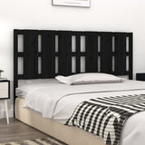 NNEVL Bed Headboard Black 185.5x4x100 cm Solid Wood Pine