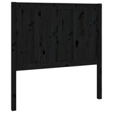 NNEVL Bed Headboard Black 95.5x4x100 cm Solid Pine Wood