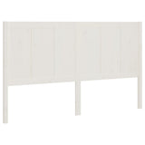 NNEVL Bed Headboard White 140.5x4x100 cm Solid Pine Wood