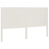 NNEVL Bed Headboard White 155.5x4x100 cm Solid Wood Pine