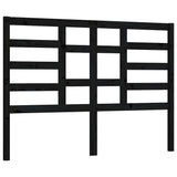 NNEVL Bed Headboard Black 156x4x104 cm Solid Wood Pine