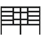 NNEVL Bed Headboard Black 156x4x104 cm Solid Wood Pine