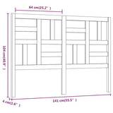 NNEVL Bed Headboard 141x4x104 cm Solid Wood Pine