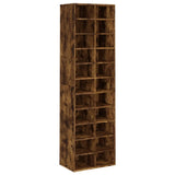 NNEVL Shoe Cabinet Smoked Oak 54x34x183 cm Engineered Wood