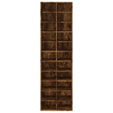 NNEVL Shoe Cabinet Smoked Oak 54x34x183 cm Engineered Wood