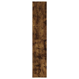 NNEVL Shoe Cabinet Smoked Oak 54x34x183 cm Engineered Wood
