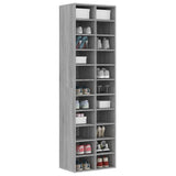 NNEVL Shoe Cabinet Grey Sonoma 54x34x183 cm Engineered Wood