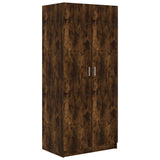 NNEVL Wardrobe Smoked Oak 80x52x180 cm Engineered Wood