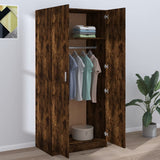 NNEVL Wardrobe Smoked Oak 80x52x180 cm Engineered Wood