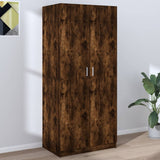 NNEVL Wardrobe Smoked Oak 80x52x180 cm Engineered Wood