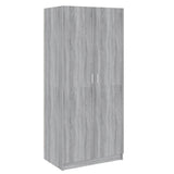 NNEVL Wardrobe Grey Sonoma 80x52x180 cm Engineered Wood