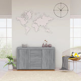 NNEVL Sideboard Grey Sonoma 120x36x69 cm Engineered Wood