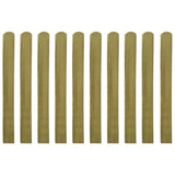 NNEVL 30 pcs Impregnated Fence Slats Wood 100 cm