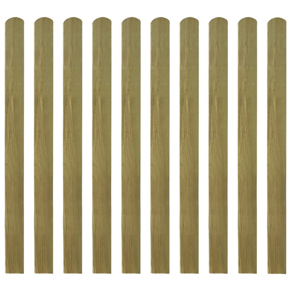 NNEVL 20 pcs Impregnated Fence Slats Wood 120 cm