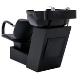 NNEVL Shampoo Backwash Unit with Salon Chairs Faux Leather
