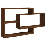 NNEVL Wall Shelf Brown Oak 104x20x58.5 cm Engineered Wood