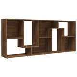 NNEVL Book Cabinet Brown Oak 67x24x161 cm Engineered Wood
