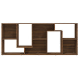 NNEVL Book Cabinet Brown Oak 67x24x161 cm Engineered Wood