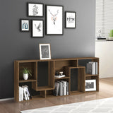 NNEVL Book Cabinet Brown Oak 67x24x161 cm Engineered Wood
