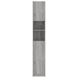 NNEVL Bathroom Cabinet Grey Sonoma 32x25.5x190 cm Engineered Wood